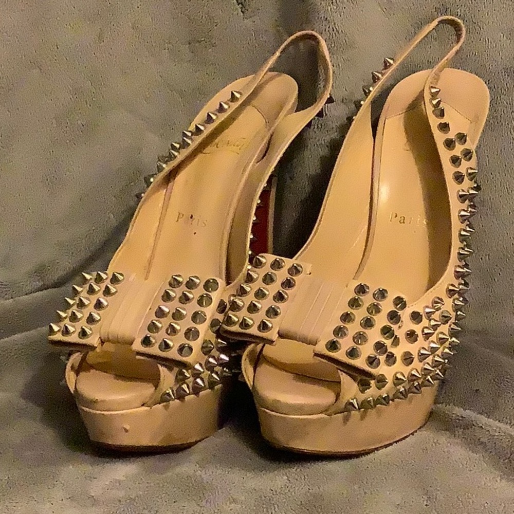 Christian Louboutin Bow Spike Heels